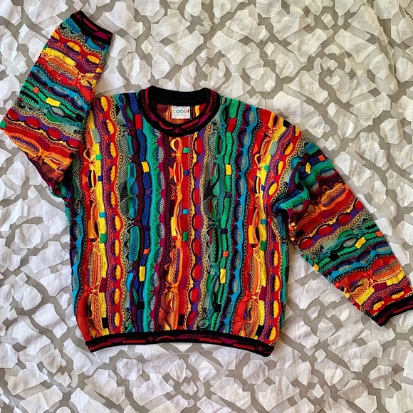 ❌SOLD❌ Vintage COOGI Sweater Kaleidoscope Colors NWOT - Picture 15 of 16